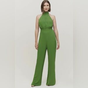 NWT Reformation Roland Jumpsuit Palm Green Jumpsuit